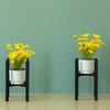 Gardenised Adjustable Metal Plant Holder, Flower Pot Stand Expands from 9.5- 14.5 Inches QI003984